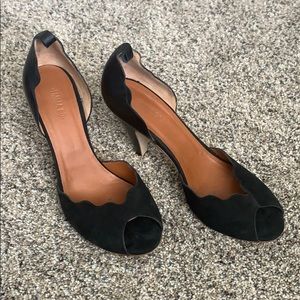 Emma Go Leather and suede black heels
